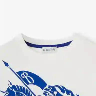 Burberry Kids Logo Print T-Shirt White