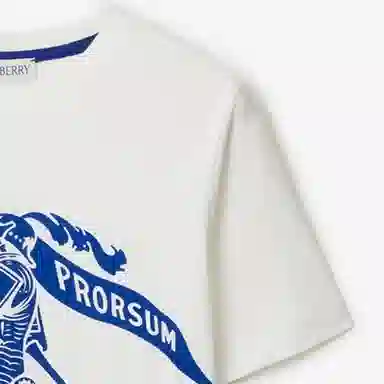 Burberry Kids Logo Print T-Shirt White