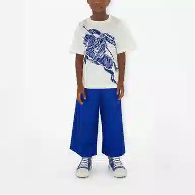 Burberry Kids Logo Print T-Shirt White