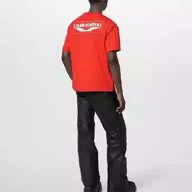 Louis Vuitton FW23 Logo T-Shirt Orange