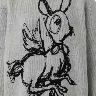 Burberry FW22 Striped Deer Jacquard Sweater