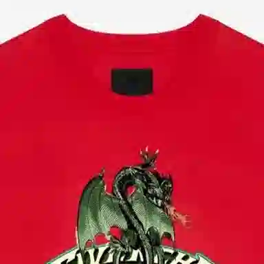 Givenchy SS24 Dragon Logo T-Shirt Red