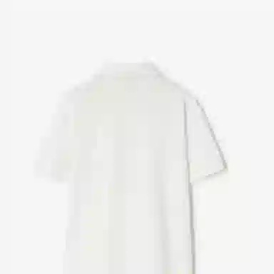 Burberry Logo Print Polo Shirt Salt Crystal