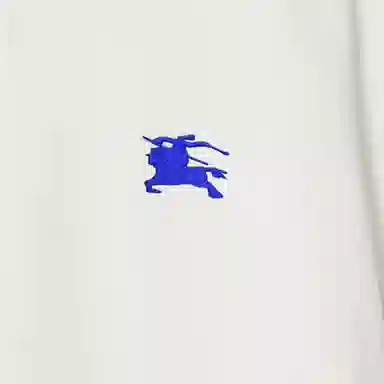 Burberry Logo Print Polo Shirt Salt Crystal