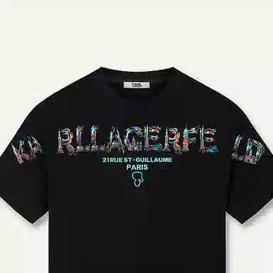 KARL LAGERFELD Logo T-Shirt Black