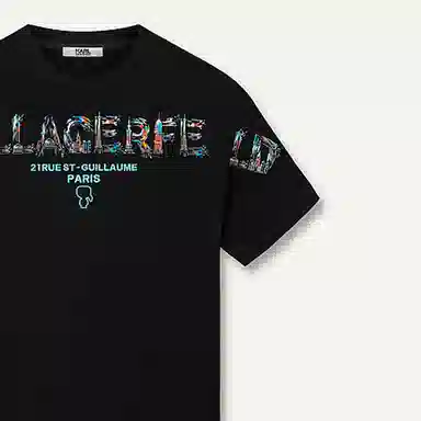 KARL LAGERFELD Logo T-Shirt Black