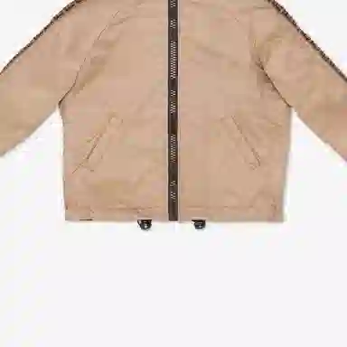 Fendi SS24 Logo Hoodie Jacket Beige