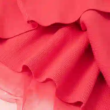 十月妈咪 童装 简约休闲舒适长袖儿童连衣裙 女童 宝石红