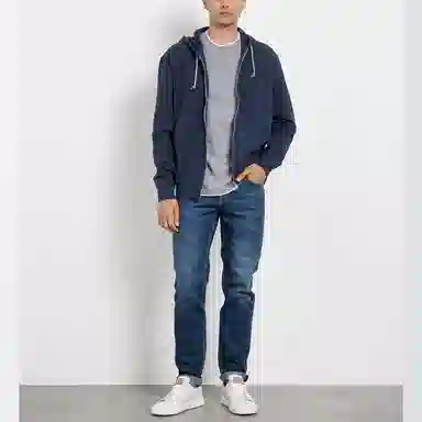 Brunello Cucinelli Hoodie Jacket Blue