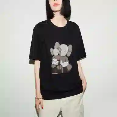 UNIQLO x KAWS SS23 Black T-Shirt