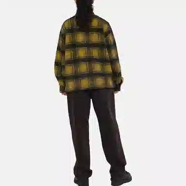 Stussy FW23 WOOL PLAID ZIP SHIRT