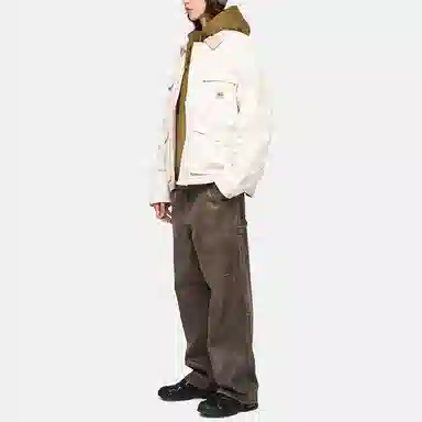 Stussy FW23 Shop Jacket White