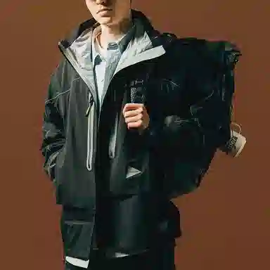 and wander FW23 Black Jacket