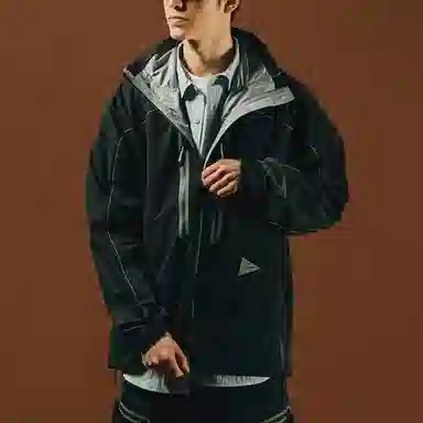 and wander FW23 Black Jacket