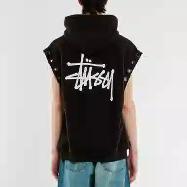 Stussy x JUNYA WATANABE Hoodie Vest Black