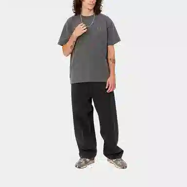 Carhartt WIP Garment-Dyed Tee Charcoal