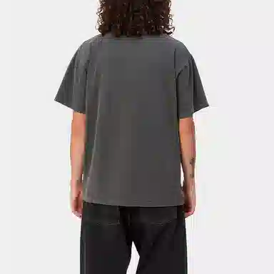 Carhartt WIP Garment-Dyed Tee Charcoal