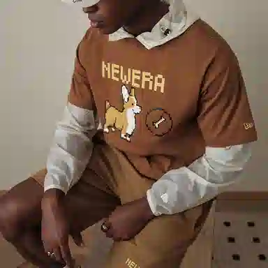 New Era SS24 Logo T-Shirt Khaki