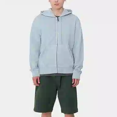 Carhartt WIP Hooded Duster Script Jacket Sky Blue