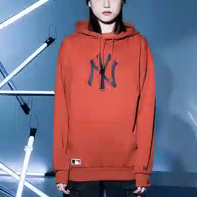 New Era x MLB Yankees Brick Red Hoodie