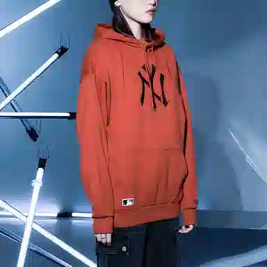 New Era x MLB Yankees Brick Red Hoodie