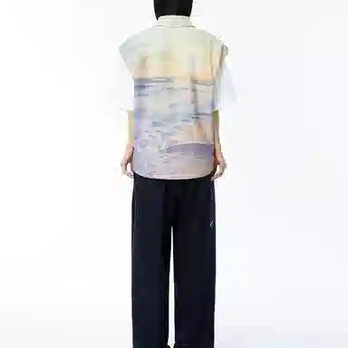 ADER ERROR Reversible Zip Vest Beige