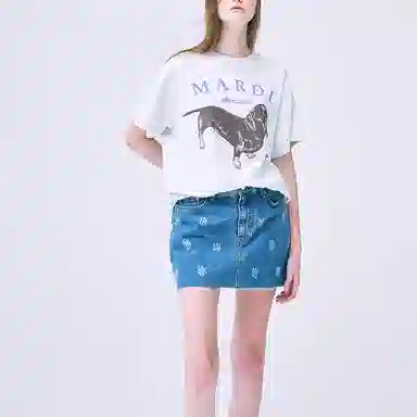 MARDI MERCREDI FW24 TSHIRT DDANJI_HEATHER PURPLE T