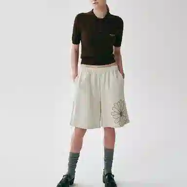 MARDI MERCREDI SS25 KNIT SLIMFIT SHIRT PIQUET_BROWN Polo