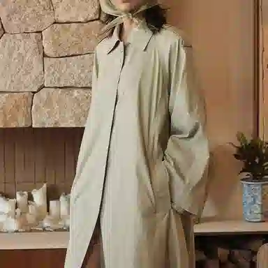 MARDI MERCREDI SS25 BELTED TRENCH COAT RAGLAN_MINT