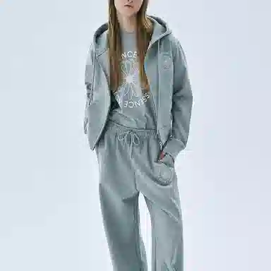 MARDI MERCREDI ACTIF EMBLEM_MELANGE GREY IVORY SS25T