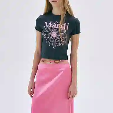 Mardi Mercredi FlowerMardi Charcoal Pink