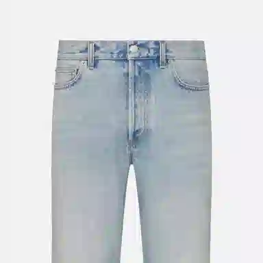 DIOR Washed Straight Jeans Light Blue