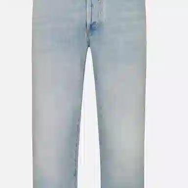 DIOR Washed Straight Jeans Light Blue