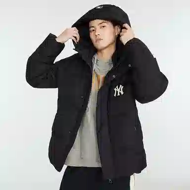 MLB Yankees Puffer Jacket Black