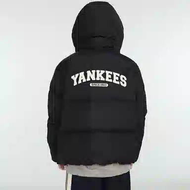 MLB Yankees Puffer Jacket Black