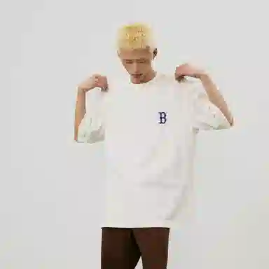 MLB Monogram Boston Red Sox Cream Tee