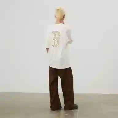 MLB Monogram Boston Red Sox Cream Tee