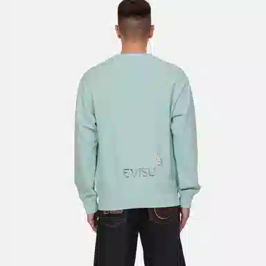 EVISU Seagull Applique Crewneck Sweatshirt
