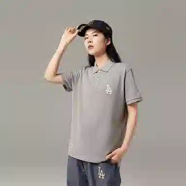 New Era Los Angeles Dodgers Polo Grey