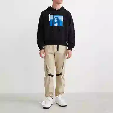 OFF-WHITE Mona Lisa Hoodie Black