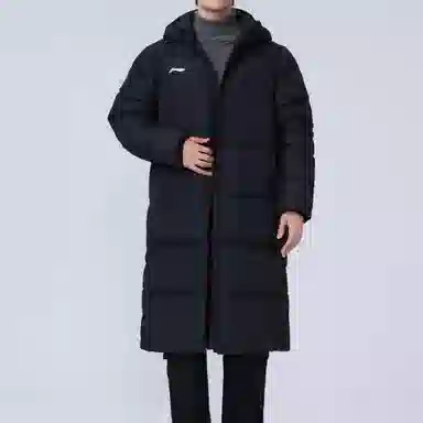 LiNing Campus Series Long Down Jacket Black
