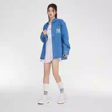 MLB Yankees Logo Denim Shirt