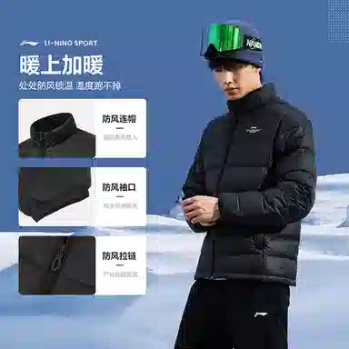 LiNing Puffer Jacket Black