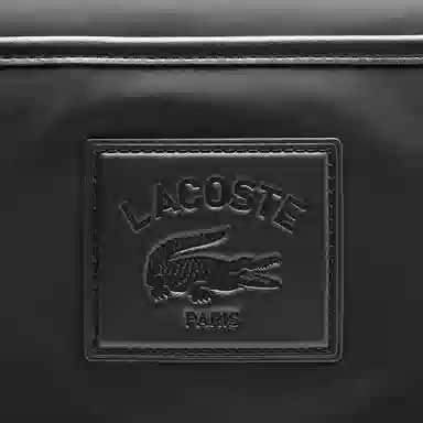 Lacoste Nylon Flap Bag Black