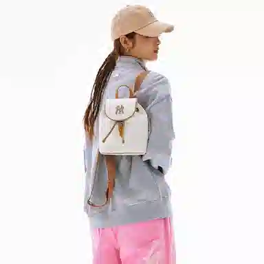 MLB Monogram Backpack Cream