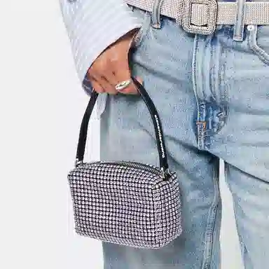 Alexander Wang Crystal Nylon Shoulder Bag