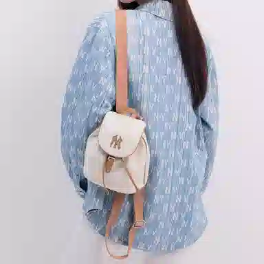 MLB Monogram Backpack Cream