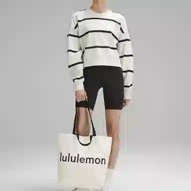 lululemon Canvas Tote Ivory/Sage