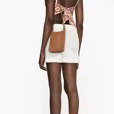 Longchamp Brown Leather Crossbody Bag