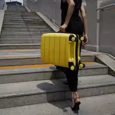 JOLLYING Mineral White Carry-On Suitcase